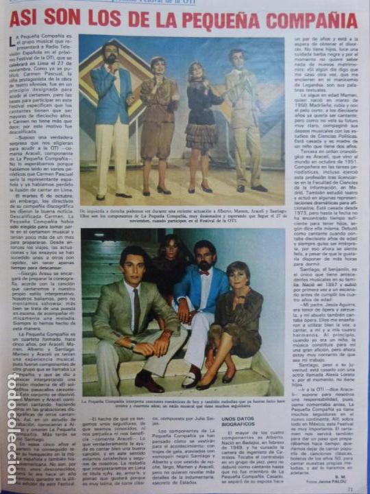 Coleccionismo de Revistas y Peri&oacute;dicos: RECORTE REPORTAJE CLIPPING DE PEQUE&Ntilde;A COMPA&Ntilde;IA RTVE REVISTA SEMANA N&ordm; 2230 P&Aacute;G 71 L48