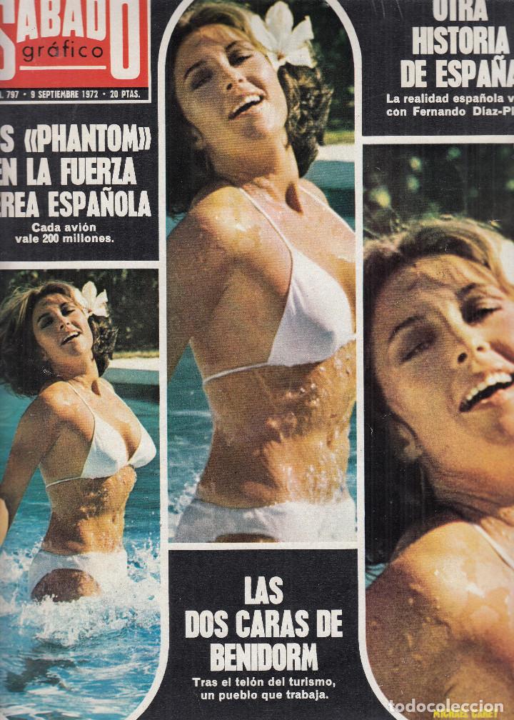 Sammeln von Zeitschriften und Zeitungen: REVISTA SABADO GRAFICO N&ordm; 797 A&Ntilde;O 1972.MICHAEL CAREY. LOS PHANTOM. BENIDORM.