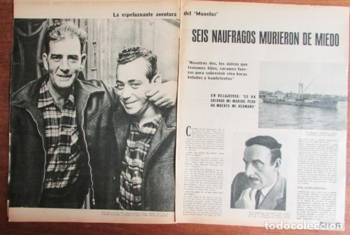 Coleccionismo de Revistas y Peri&oacute;dicos: RECORTE REVISTA SEMANA N&ordm; 1355 1966 BARCO EL MONELOS NAUFRAGA EN MALLORCA. 3 PGS