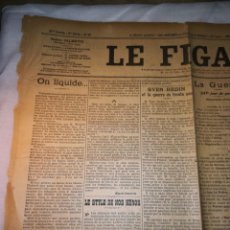 Coleccionismo de Revistas y Periódicos: PERIÓDICO FRANCÉS LE FIGARO 1915. Lote 140186266