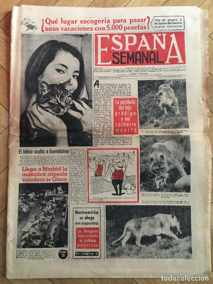 Sammeln von Zeitschriften und Zeitungen: ESPA&Ntilde;A SEMANAL (27-5-1962) GUENDALINA GLENN WEST SIDE STORY GENE TIERNEY