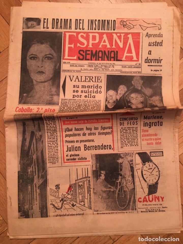Sammeln von Zeitschriften und Zeitungen: ESPA&Ntilde;A SEMANAL (25-10-1964) VALERIE JULIAN BERRENDERO MARLENE FUENCARRAL TONY SAILER