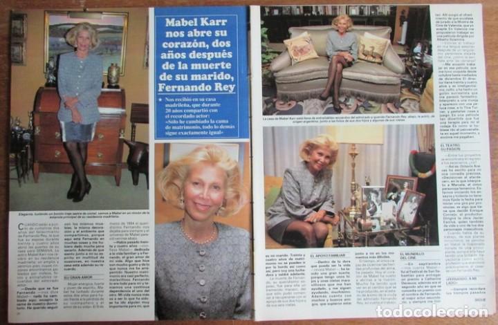 Coleccionismo de Revistas y Peri&oacute;dicos: RECORTE REVISTA SEMANA N&ordm; 2921 1996 MABEL KARR, FERNANDO REY. 3 PGS