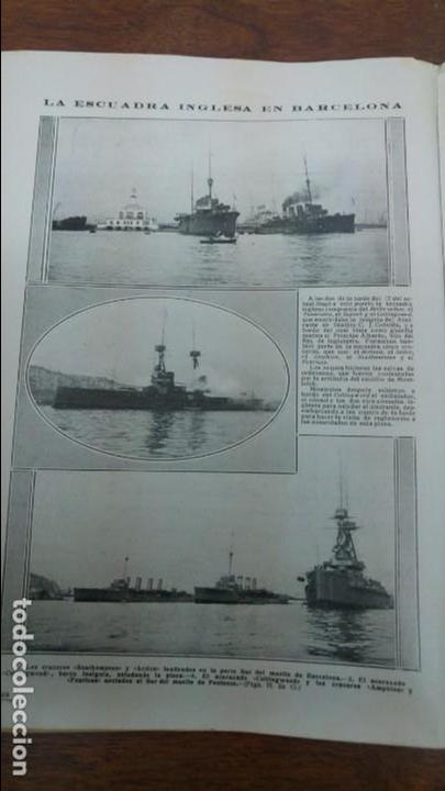 Collection Magazines and Newspapers: LA ESCUADRA INGLESA EN BARCELONA DOS HOJAS DE REVISTA A&Ntilde;O 1913