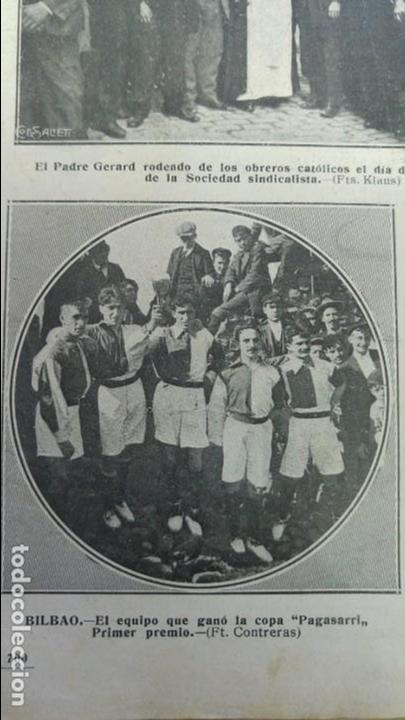 Collection Magazines and Newspapers: CLUB DEPORTIVO BILBAO GANADORES Y SUBCAMPEONES DE LA COPA PAGASARRI HOJA A&Ntilde;O 1913