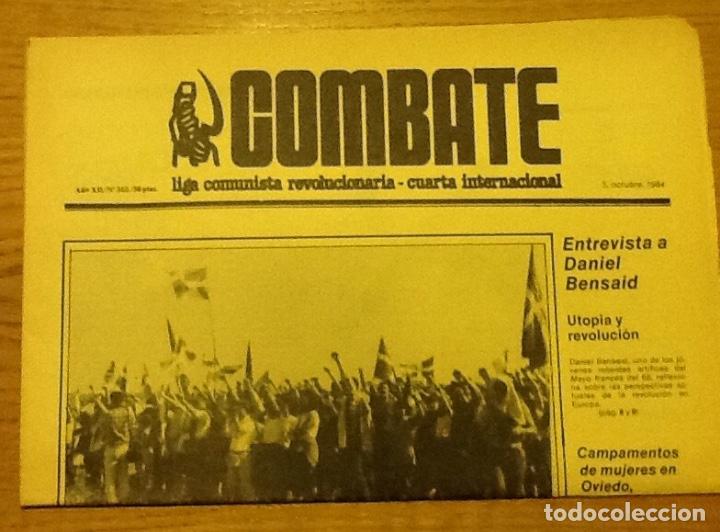 Colecionismo de Revistas e Jornais: Combate 355, octubre 1984. LCR.  Liga Comunista Revolucionaria. Trotskismo