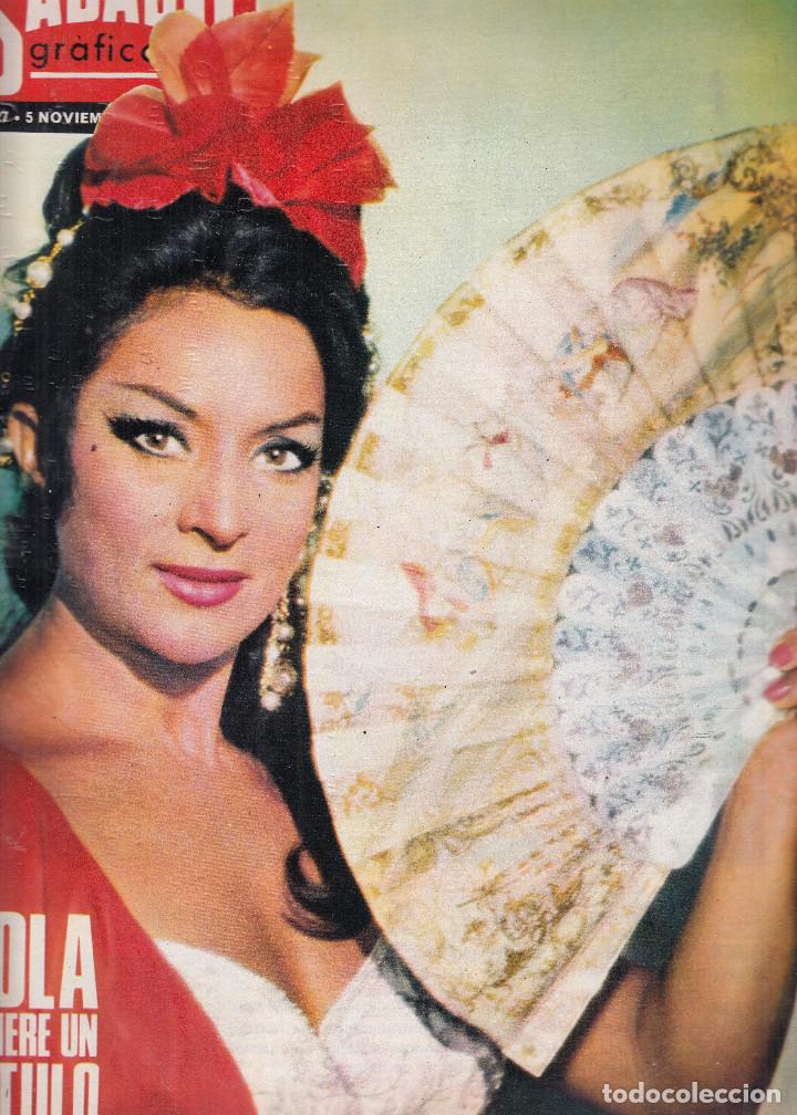 Coleccionismo de revistas y peri&oacute;dicos: REVISTA SABADO GRAFICO N&ordm; 527 A&Ntilde;O 1966. LOLA FLORES.