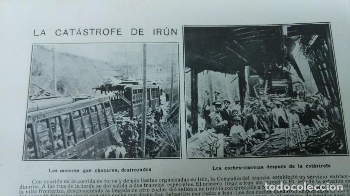 Collection Magazines and Newspapers: CATASTROFE DE IRUN TRANVIA TREN SANTUARIO DE NUESTRA SE&Ntilde;ORA DE NURIA REVISTA A&Ntilde;O 1913