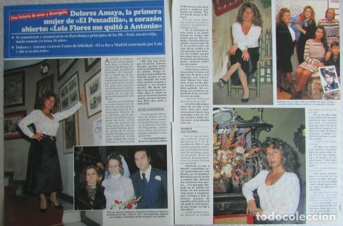 Coleccionismo de Revistas y Peri&oacute;dicos: RECORTE REVISTA SEMANA 2984 1997 DOLORES AMAYA. 3 PGS