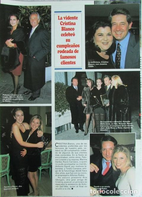 Coleccionismo de Revistas y Peri&oacute;dicos: RECORTE REVISTA SEMANA 3018 1997 CRISTINA BLANCO, PALOMO LINARES, ROCIO CARRASCO, TERELU CAMPOS