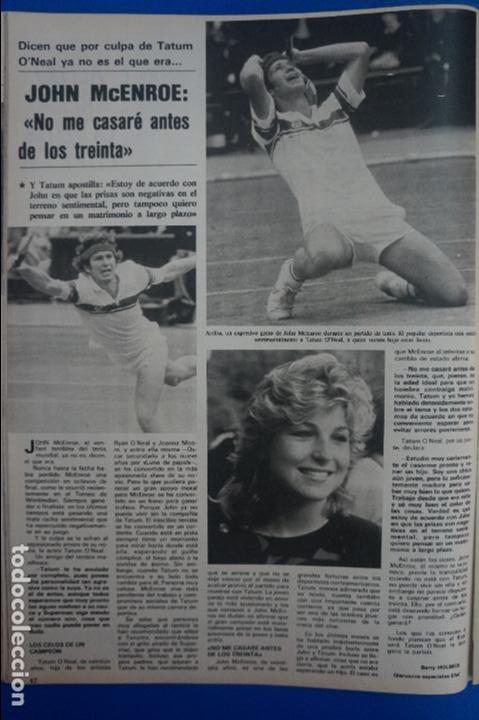 Coleccionismo de Revistas y Peri&oacute;dicos: RECORTE REPORTAJE CLIPPING DE JOHN MCENROE TATUM O'NEAL REVISTA SEMANA N&ordm; 2376 P&Aacute;G 42 L64