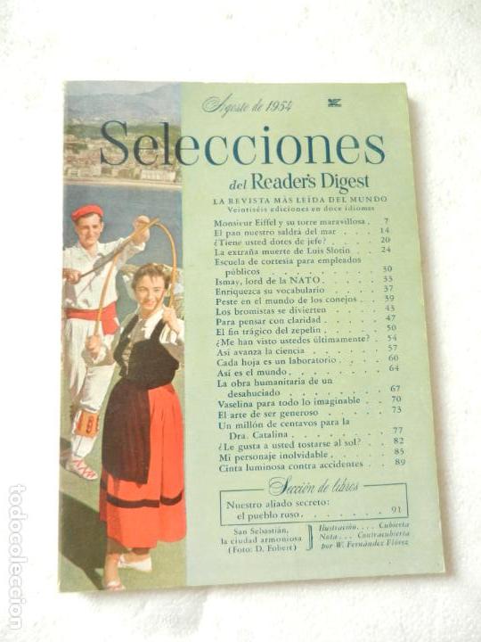 Coleccionismo de Revistas y Peri&oacute;dicos: SELECCIONES DEL READER'S DIGEST REVISTA - AGOSTO 1950