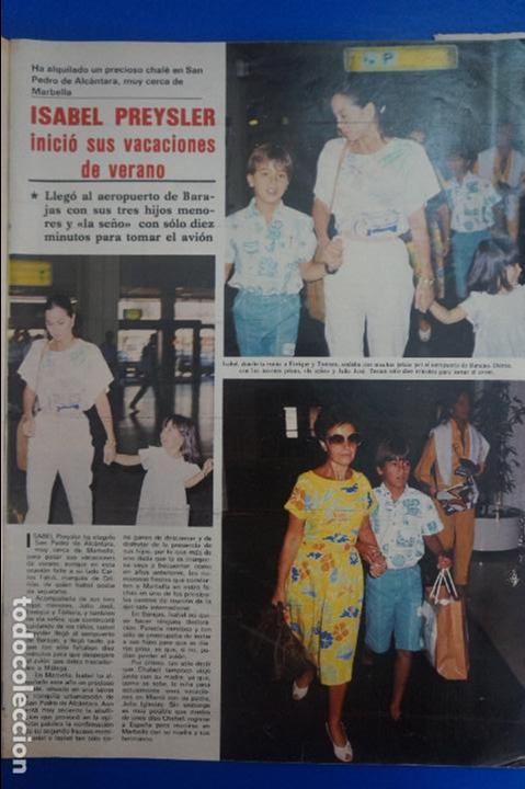 Coleccionismo de Revistas y Peri&oacute;dicos: RECORTE REPORTAJE CLIPPING DE ISABEL PREYSLER VACACIONES VERANO REVISTA SEMANA N&ordm; 2374 P&Aacute;G 19-26 L44