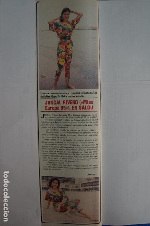 Coleccionismo de Revistas y Peri&oacute;dicos: RECORTE REPORTAJE CLIPPING DE JUNCAL RIVERO MISS EUROPA 1985 REVISTA SEMANA N&ordm; 2369 P&Aacute;G 96 L44