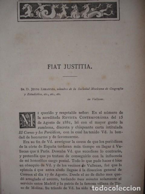 Coleccionismo de Revistas y Peri&oacute;dicos: FIAT JUSTITIA.DOCTOR THEBUSSEM.SEPARATA REVISTA CONTEMPORANEA A&Ntilde;O 1881 21.5X14. 4 PG