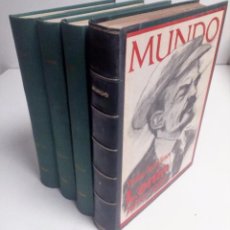 Coleccionismo de Revistas y Periódicos: MUNDO INTERNACIONAL LOTE DE 56 REVISTAS (1970-1971) ENCUADERNADAS EN 4 TOMOS DE LUJO. COLECCIONISMO