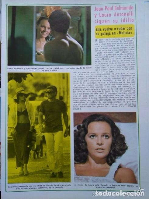 Coleccionismo de Revistas y Peri&oacute;dicos: laura antonelli jean paul belmondo