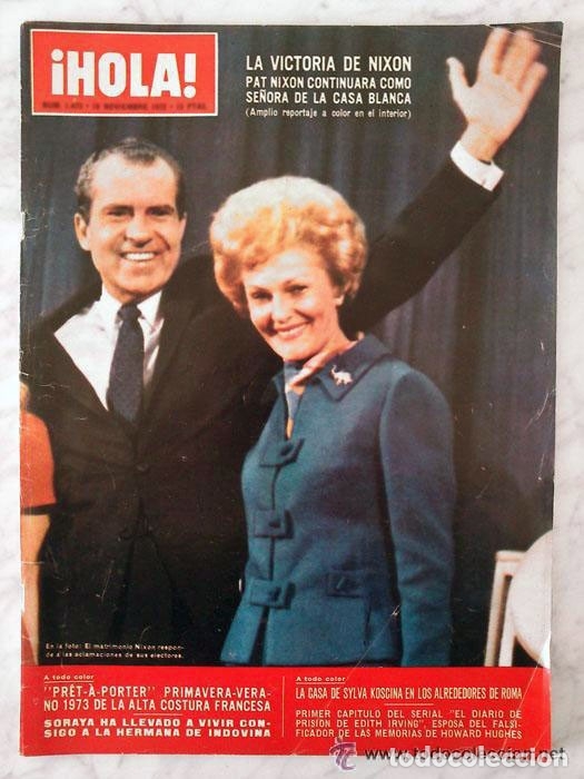 Coleccionismo de Revistas y Peri&oacute;dicos: HOLA - 1972 - SYLVA KOSCINA, RICHARD NIXON, CASSIUS CLAY, ROSARIO FLORES, DALI, ROCIO MARTIN