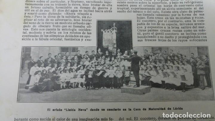 Coleccionismo de revistas y peri&oacute;dicos: ORFEON LLEIDA NOVA MONASTERIO NUESTRA SE&Ntilde;ORA DEL MIRACLE MIGUEL MARQUES ESCULTOR PAREDES TOVAR 1918