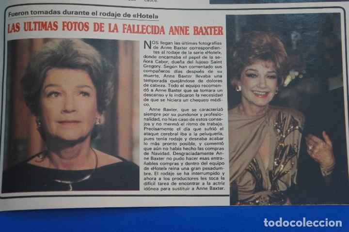 Coleccionismo de Revistas y Peri&oacute;dicos: RECORTE REPORTAJE CLIPPING DE ANNE BAXTER ULTIMAS FOTOS REVISTA SEMANA N&ordm; 2394 P&Aacute;G 93