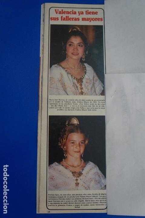 Coleccionismo de Revistas y Peri&oacute;dicos: RECORTE REPORTAJE CLIPPING DE MARIA JOSE HERRERO FALLERA MAYOR 1986 REVISTA SEMANA N&ordm; 2395 P&Aacute;G 18