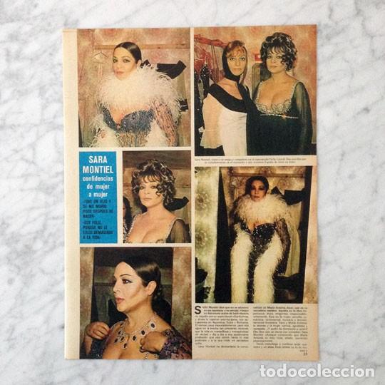 Coleccionismo de revistas y peri&oacute;dicos: REPORTAJE - SARA MONTIEL - 1974