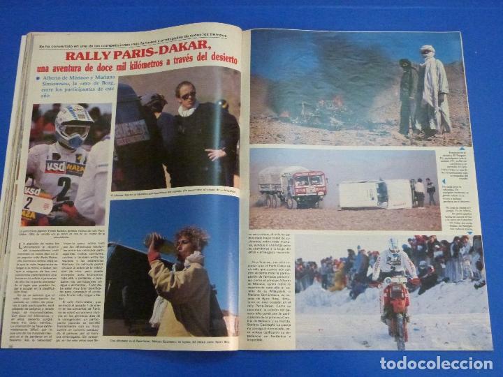 Coleccionismo de Revistas y Peri&oacute;dicos: RECORTE REPORTAJE CLIPPING DE RALLY PARIS DAKAR ALBERTO DE MONACO REVISTA SEMANA N&ordm; 2398 P&Aacute;G 56-57