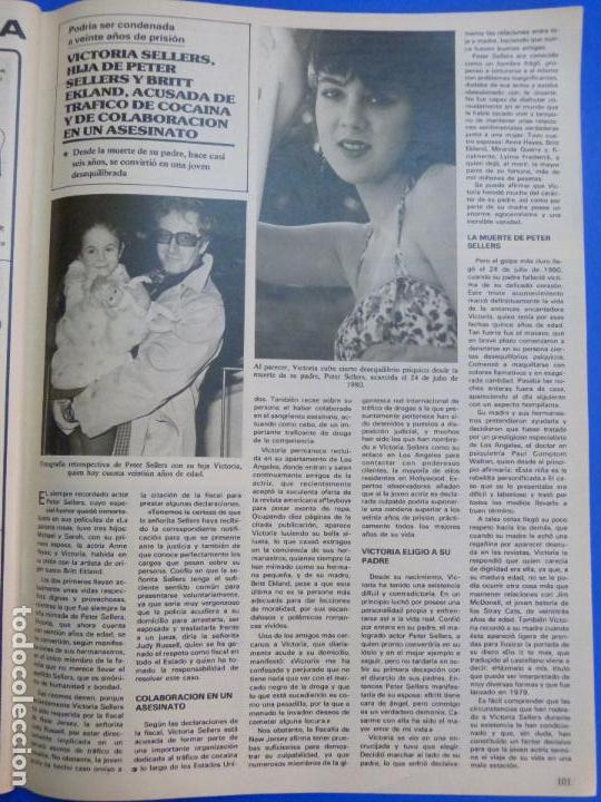 Coleccionismo de Revistas y Peri&oacute;dicos: RECORTE REPORTAJE CLIPPING DE VICTORIA SELLERS ACUSADA REVISTA SEMANA N&ordm; 2407 P&Aacute;G 101 L63