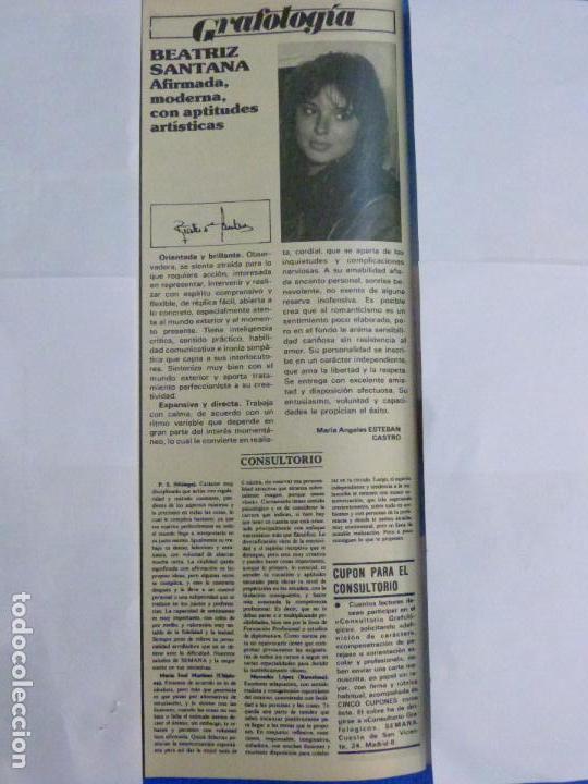 Coleccionismo de Revistas y Peri&oacute;dicos: RECORTE REPORTAJE CLIPPING DE BEATRIZ SANTANA REVISTA SEMANA N&ordm; 2407 P&Aacute;G 106 L63