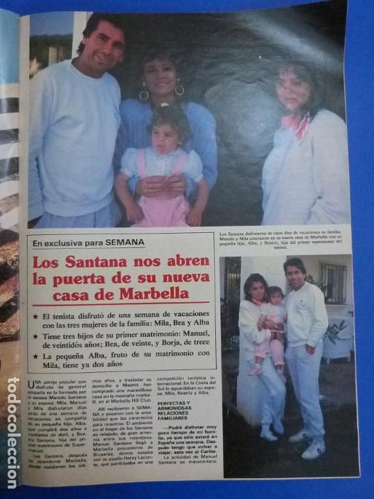 Coleccionismo de Revistas y Peri&oacute;dicos: RECORTE REPORTAJE CLIPPING MANOLO SANTANA Y MILA REVISTA SEMANA N&ordm; 2409 P&Aacute;G 79-83 L63