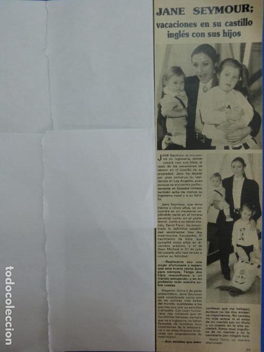 Coleccionismo de Revistas y Peri&oacute;dicos: RECORTE REPORTAJE CLIPPING DE JANE SEYMOUR REVISTA SEMANA N&ordm; 2431 P&Aacute;G 29 L63