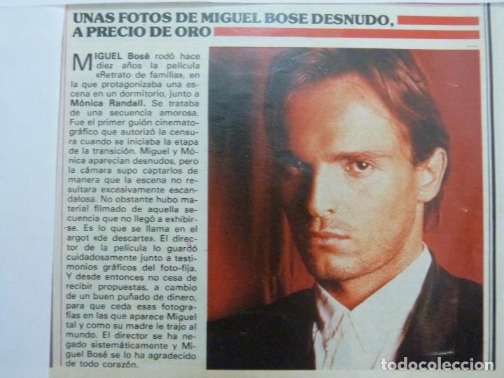 Coleccionismo de Revistas y Peri&oacute;dicos: RECORTE REPORTAJE CLIPPING DE MIGUEL BOSE REVISTA SEMANA N&ordm; 2438 P&Aacute;G 57
