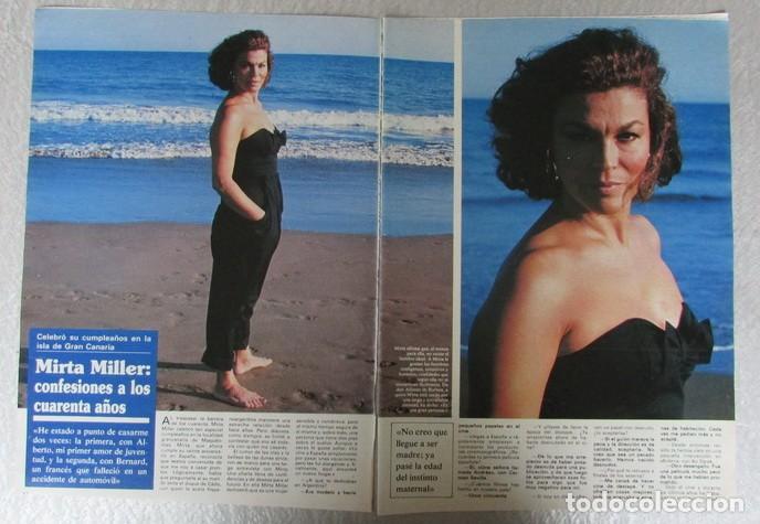 Coleccionismo de Revistas y Peri&oacute;dicos: RECORTE REVISTA SEMANA N&ordm; 2536 1988 MIRTA MILLER. 3 PGS
