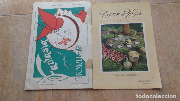 Collectionnisme de Revues et Journaux: revista escuela de hogar n&ordm; 13. 1957. cuadernillo para bordar