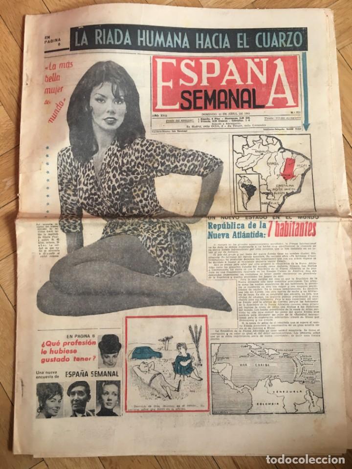 Sammeln von Zeitschriften und Zeitungen: PERIODICO ESPA&Ntilde;A SEMANAL (11-4-1965) GLORIA PAUL NIARCOS HENRI FORD LUCA DE TENA MIRALRIO