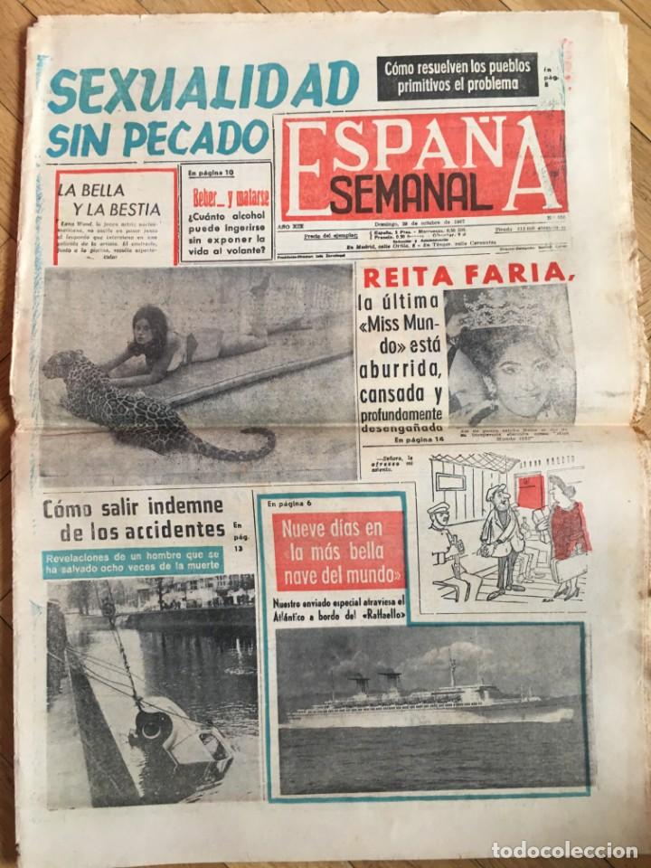 Sammeln von Zeitschriften und Zeitungen: PERIODICO ESPA&Ntilde;A SEMANAL (29-10-1967) REITA FARIA OSCAR MONZO BUERO VALLEJO ZUBIARRAIN ELSA BAEZA