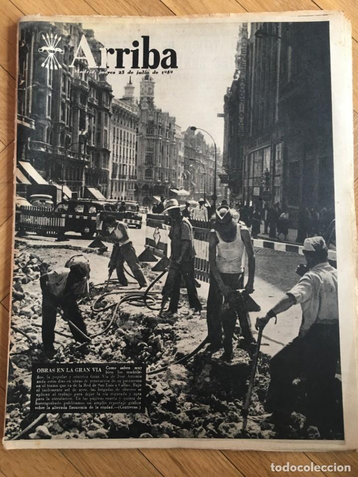 Sammeln von Zeitschriften und Zeitungen: ARRIBA (23-7-1959) OBRAS GRAN VIA MADRID