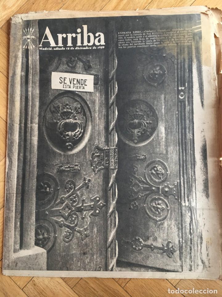 Sammeln von Zeitschriften und Zeitungen: ARRIBA (12-12-1959)PREMIOS MARCH LITERATURA INAUGURACION DOMINICOS MORALEJA UEFA RIO MI&Ntilde;O CASA CAMPO