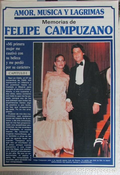Coleccionismo de Revistas y Peri&oacute;dicos: RECORTE REVISTA SEMANA N&ordm; 2518 1988 MEMORIAS DE FELIPE CAMPUZANO. CAPITULO I. 7 PGS