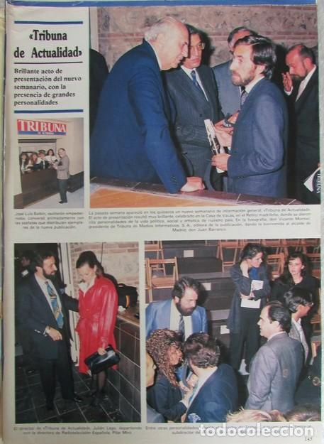 Coleccionismo de Revistas y Peri&oacute;dicos: RECORTE REVISTA SEMANA N&ordm; 2518 1988 TRIBUNA DE ACTUALIDAD, ROCIO JURADO, LOLA FORNER