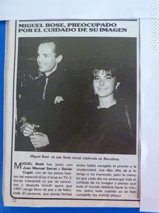 Coleccionismo de Revistas y Peri&oacute;dicos: RECORTE REPORTAJE CLIPPING DE MIGUEL BOSE REVISTA SEMANA N&ordm; 2448 P&Aacute;G 72 L63