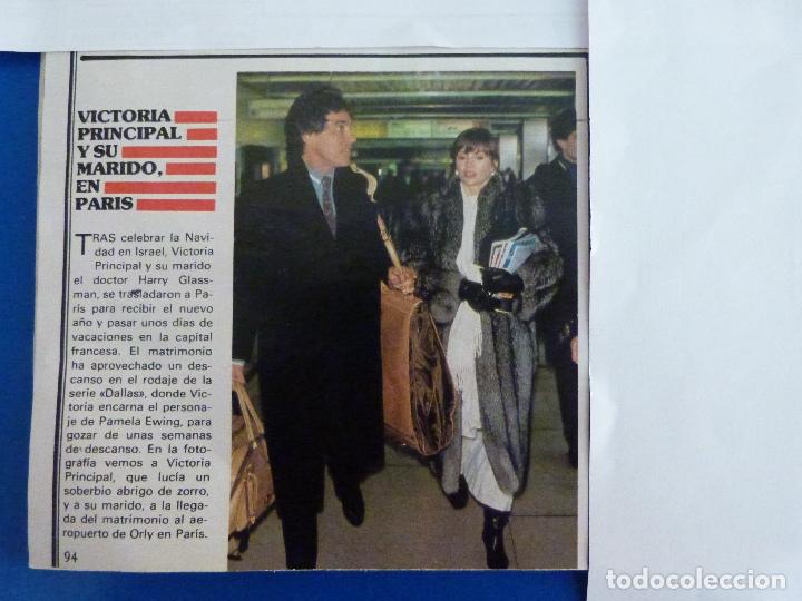 Coleccionismo de Revistas y Peri&oacute;dicos: RECORTE REPORTAJE CLIPPING DE VICTORIA PRINCIPAL HARRY GLASSMAN REVISTA SEMANA N&ordm; 2448 P&Aacute;G 94 L63