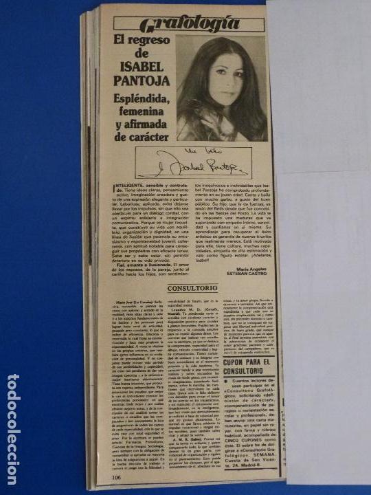 Coleccionismo de Revistas y Peri&oacute;dicos: RECORTE REPORTAJE CLIPPING DE ISABEL PANTOJA REVISTA SEMANA N&ordm; 2392 P&Aacute;G 106