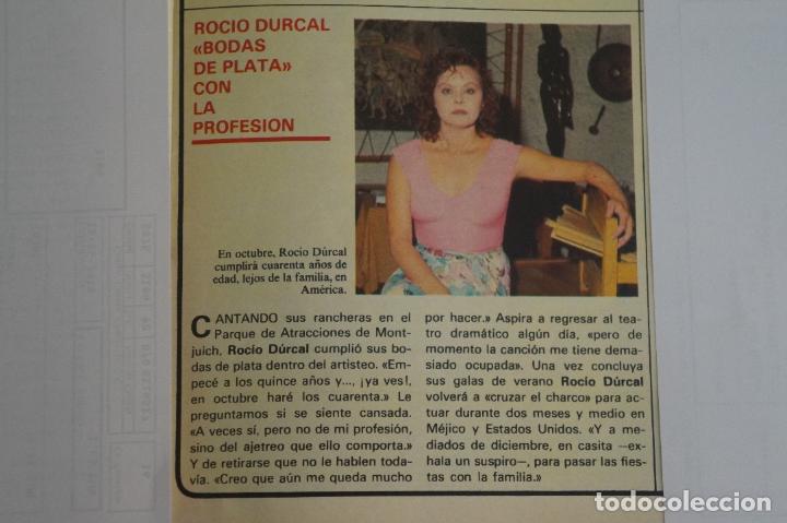 Coleccionismo de Revistas y Peri&oacute;dicos: RECORTE REPORTAJE CLIPPING DE ROCIO DURCAL REVISTA SEMANA N&ordm; 2377 P&Aacute;G 53 L64