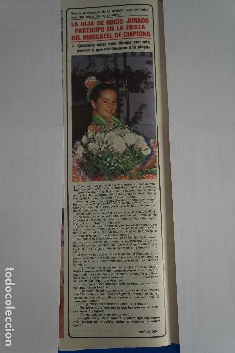 Coleccionismo de Revistas y Peri&oacute;dicos: RECORTE REPORTAJE CLIPPING DE ROCIO JURADO HIJA REVISTA SEMANA N&ordm; 2377 P&Aacute;G 68 L64