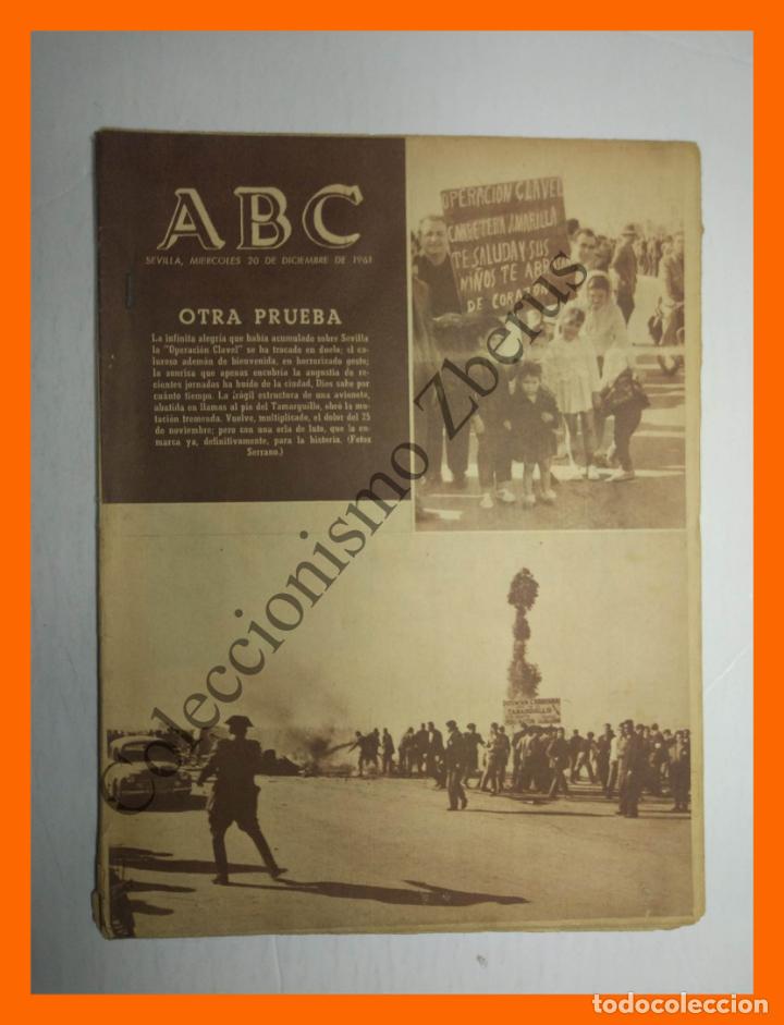 Coleccionismo de Revistas y Peri&oacute;dicos: ABC 20 Diciembre 1961 - Carmen Sevilla, Navidades Philips; Operaci&oacute;n Clavel; C&aacute;ceres lecci&oacute;n Histori