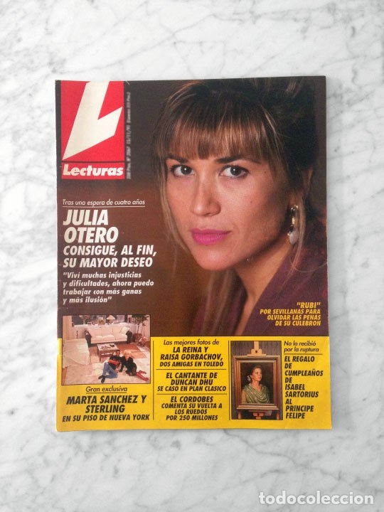Coleccionismo de revistas y peri&oacute;dicos: LECTURAS - 1991 MARTA SANCHEZ, MIKEL ERENTXUN, PATRICK SWAYZE, MARIBEL VERDU, JEANETTE, LOLA FLORES