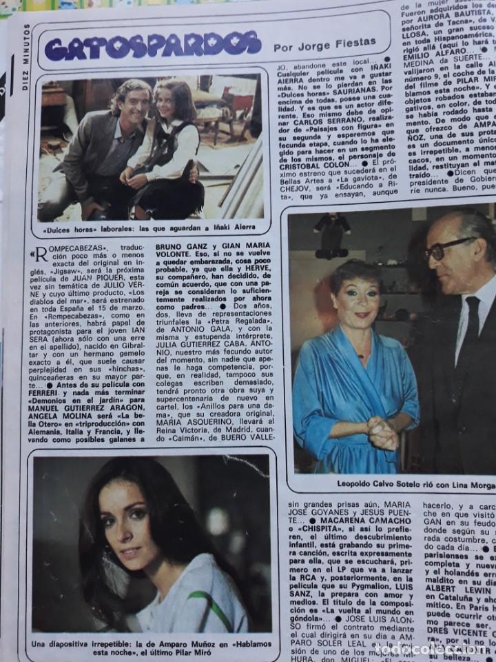 Coleccionismo de Revistas y Peri&oacute;dicos: I&Ntilde;AKI AIERRA LINA MORGAN LEOPOLDO CALVO SOTELO AMPARO MU&Ntilde;OZ MISS ESPA&Ntilde;A UNIVERSO