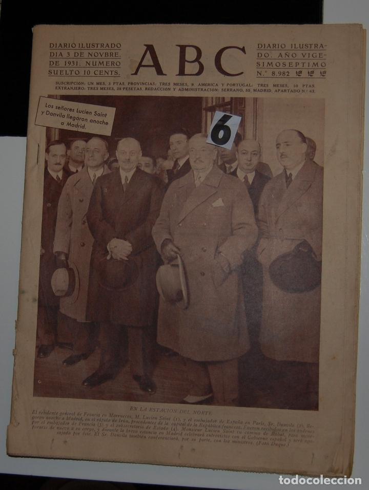 Coleccionismo de Revistas y Peri&oacute;dicos: PERI&Oacute;DICO ABC 3 NOVIEMBRE 1931