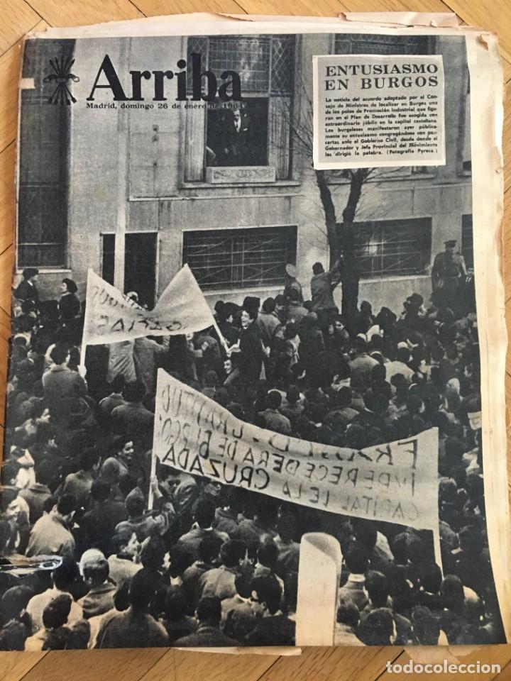 Sammeln von Zeitschriften und Zeitungen: ARRIBA (26-1-1964)BURGOS EXPOTUR SEVILLA OLIMPIADAS INNSBRUCK JUEGOS DE INVIERNO REM EMILIO ROMERO